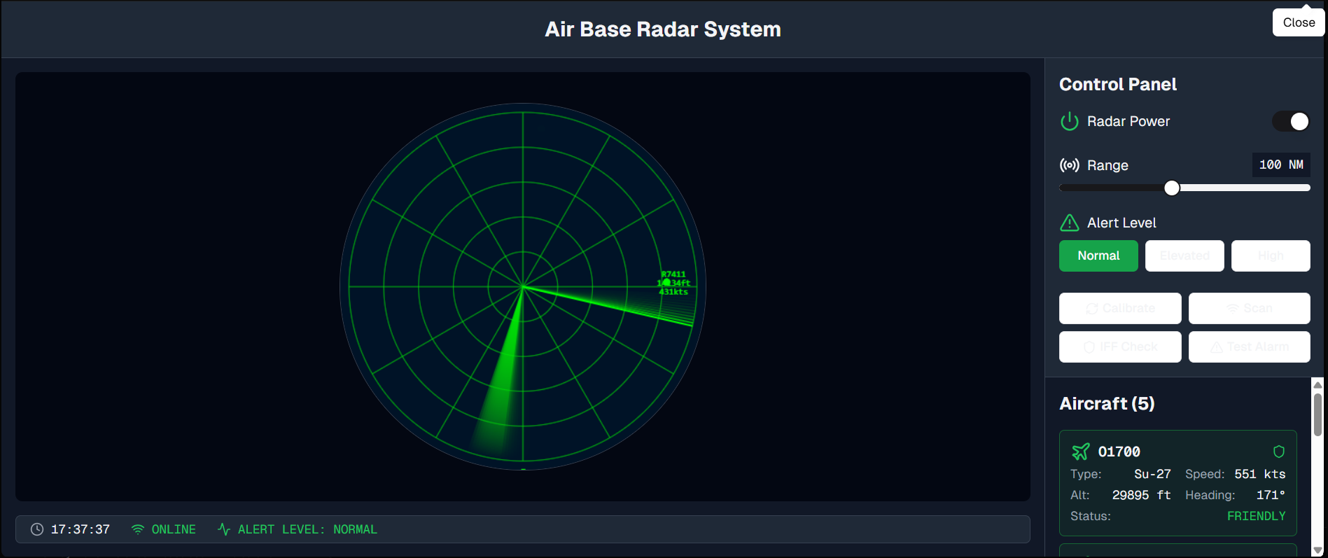 Air Base Radar System